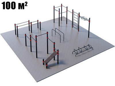 Оборудование для воркаута для Воркаут и ГТО 2-1 (10 x 10 м)