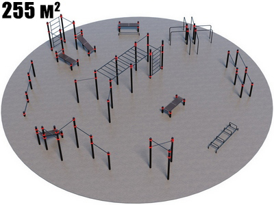 Оборудование для воркаута для Воркаут и ГТО 3-2 (Ø18 м)