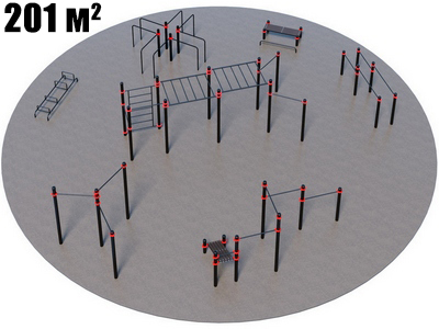 Оборудование для воркаута для Воркаут и ГТО 3-3 (Ø16 м)