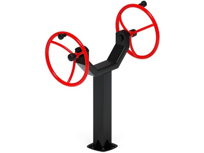 Уличный тренажёр Рули Тренировка 12 (положение сидя)