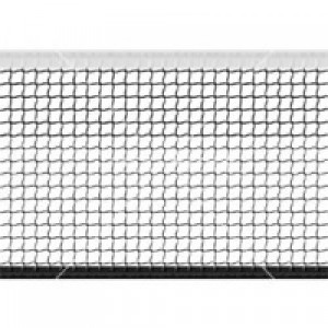 Сетка для большого тенниса Д=2,0 мм яч. 40*40 мм цв. черн. Размер 1,07*12,8 м окант. верх лента 2,5 см ПП