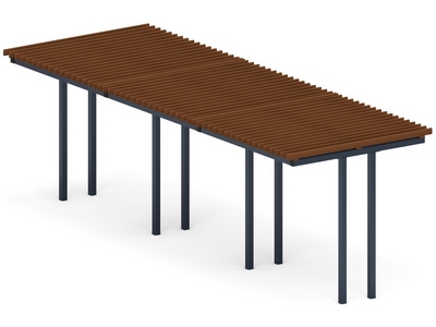 Пергола (без поликарбоната) Скромный уют-3