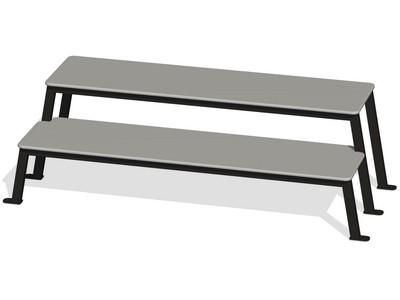 Горизонтальная гимнастическая скамья Ступени силы