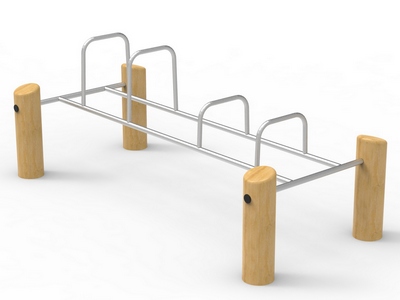 Уличное спортивное оборудование для отжиманий разноуровневые TORUDA Эко 1