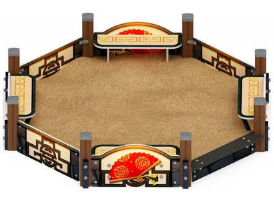 Песочница восьмигранная Восточный ветер