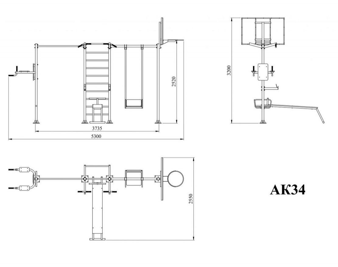 Атлетический комплекс АК34 - вид 2