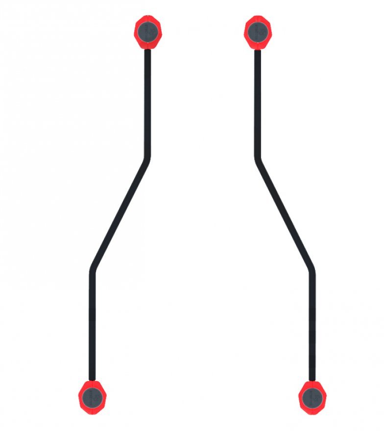 Брусья изогнуто-горизонтальные - вид 2