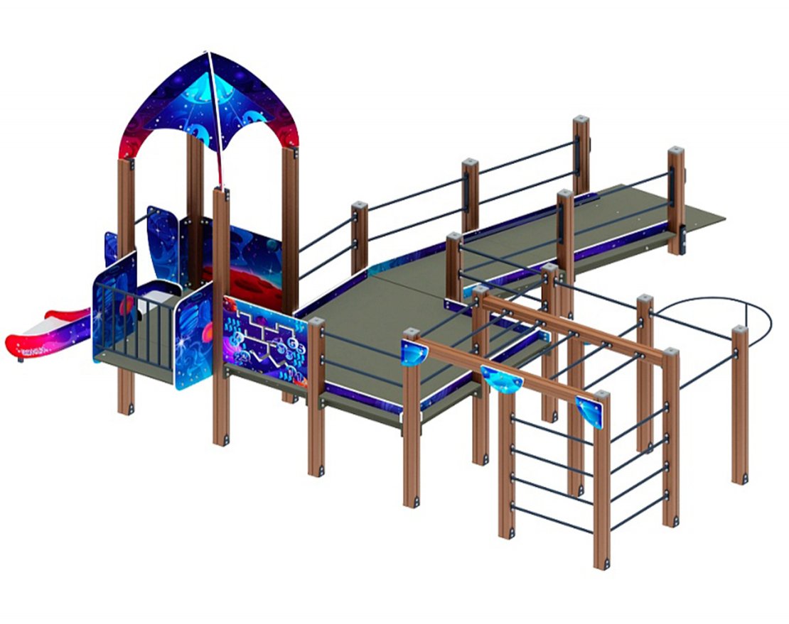 Горка Лунная база-3 h=750 - вид 2