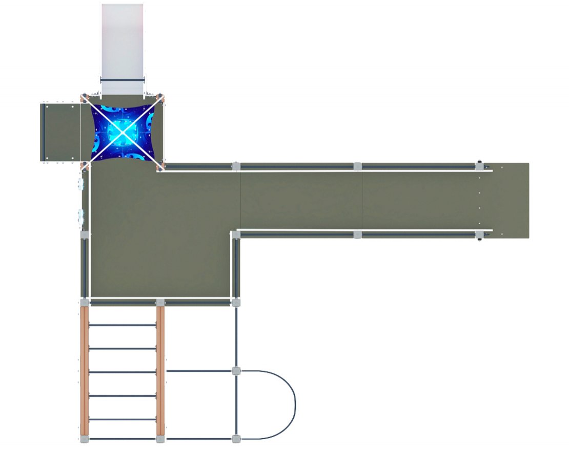 Горка Лунная база-3 h=750 - вид 2