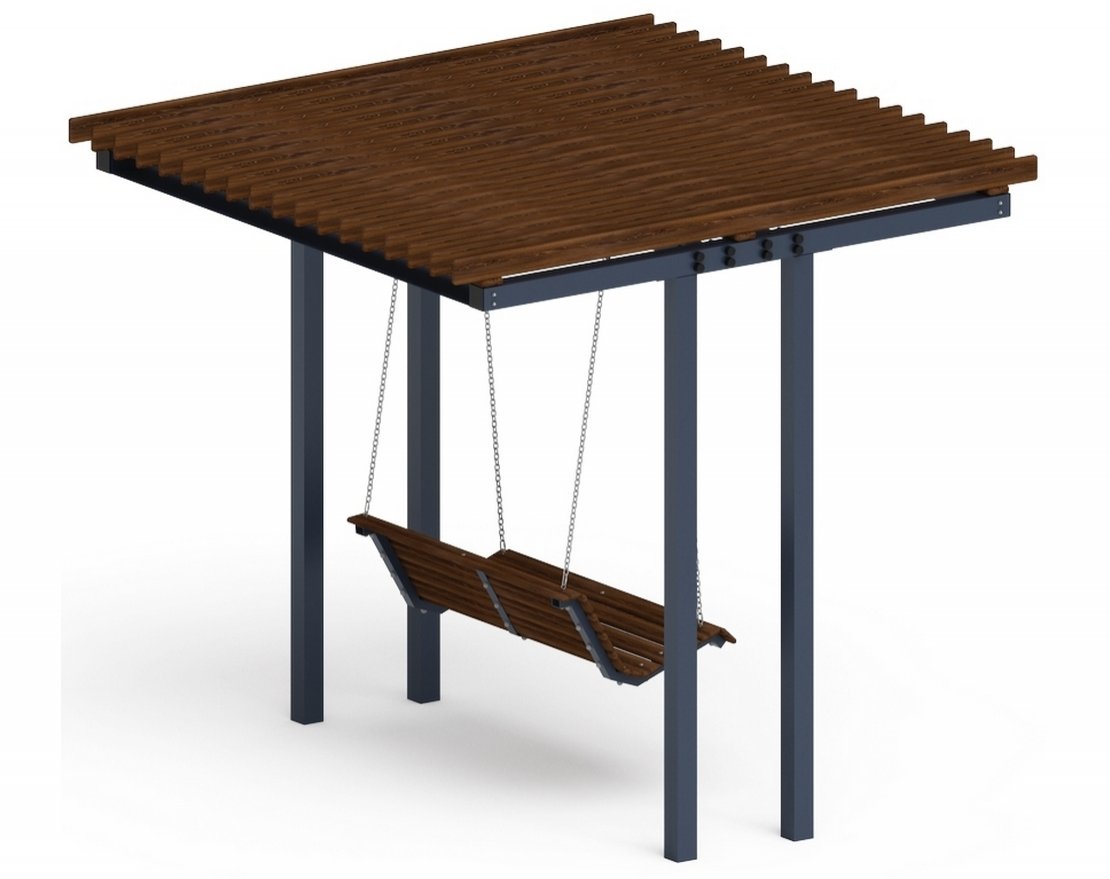 Пергола Рэст с диваном (без поликарбоната) - вид 1