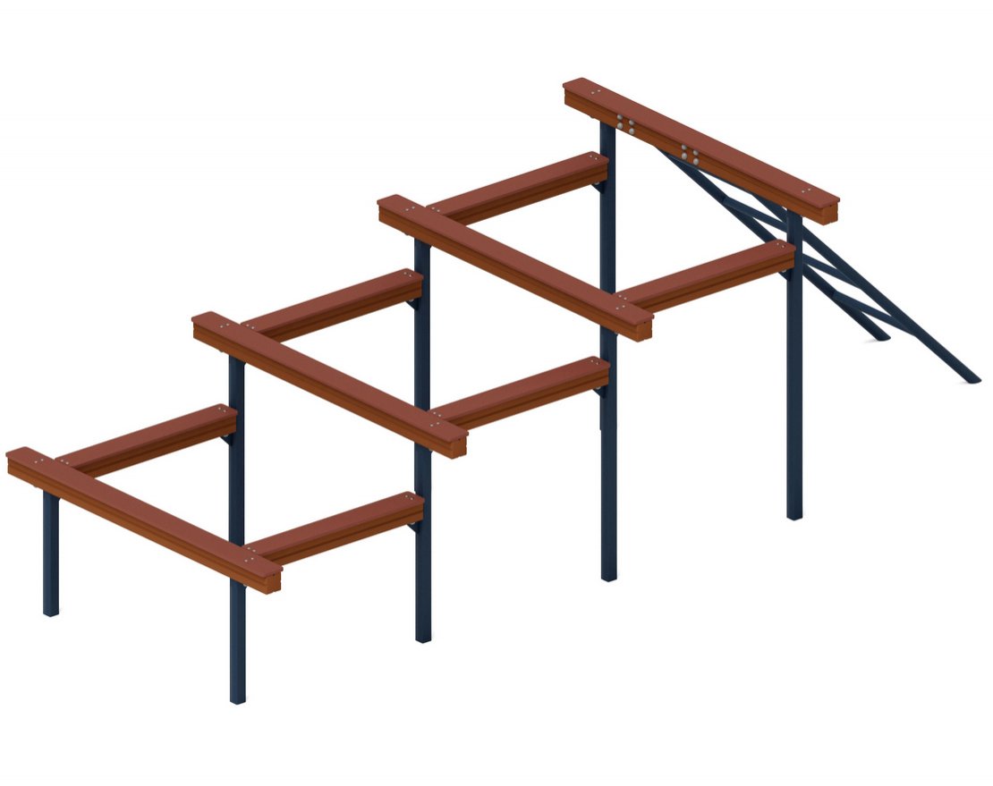 Уличная полоса препятствий Штурм руин - вид 2