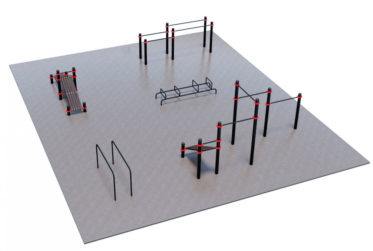 Оборудование для воркаута для Воркаут и ГТО 2-5 (12 x 10 м) - вид 2