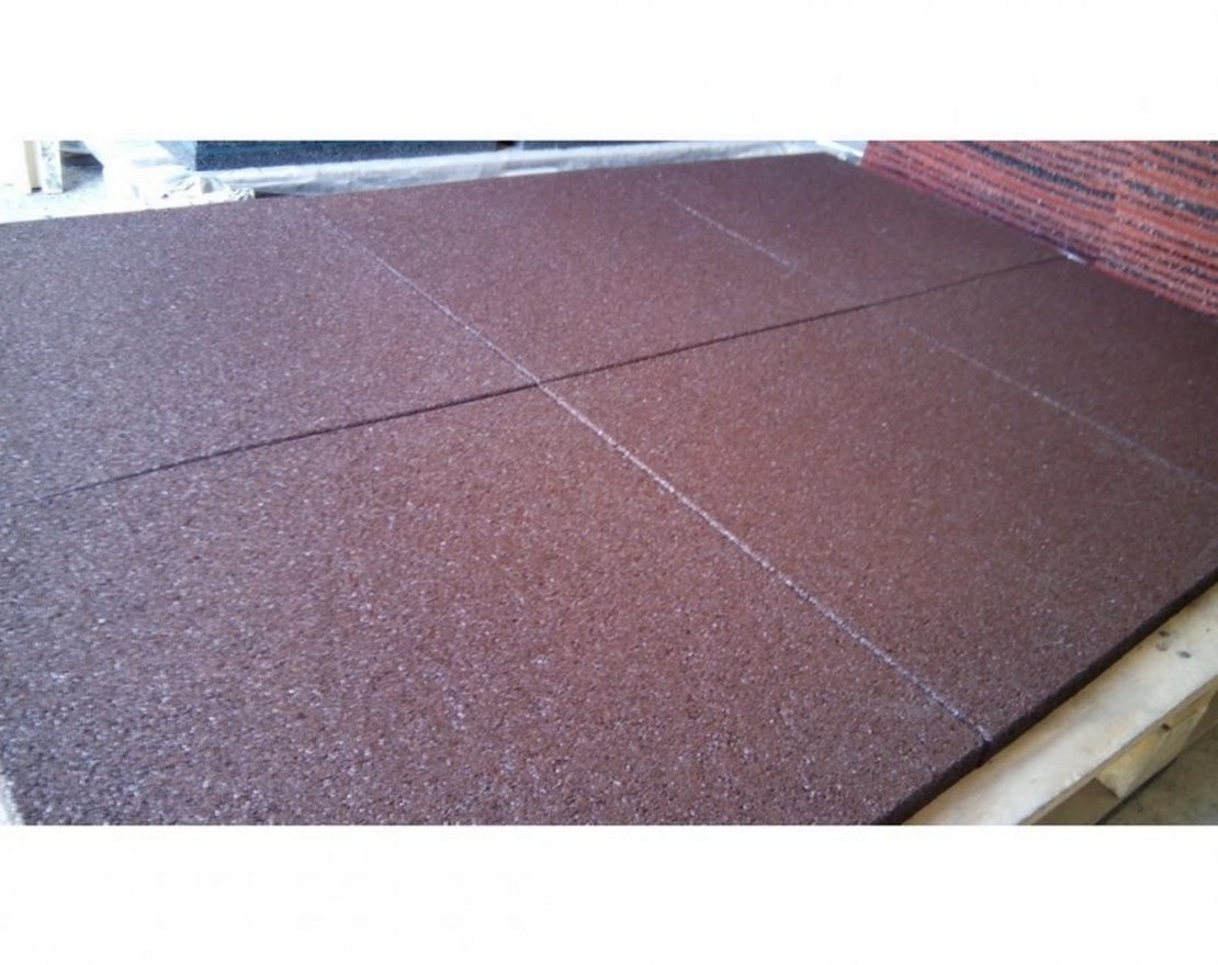 Резиновая плитка 500x500 (П) для сыпучей поверхности - вид 2