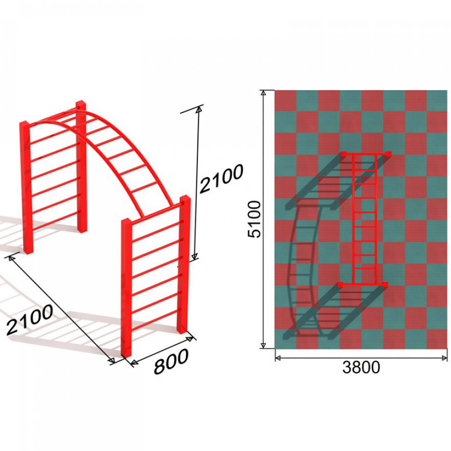 Рукоход Лесенка 2 - вид 2