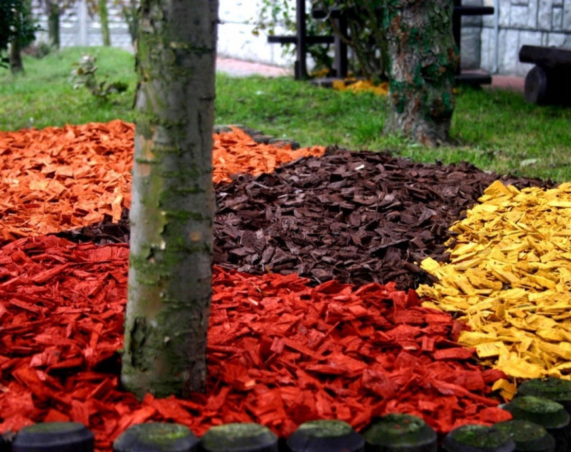 Щепа декоративная оранжевая - вид 2