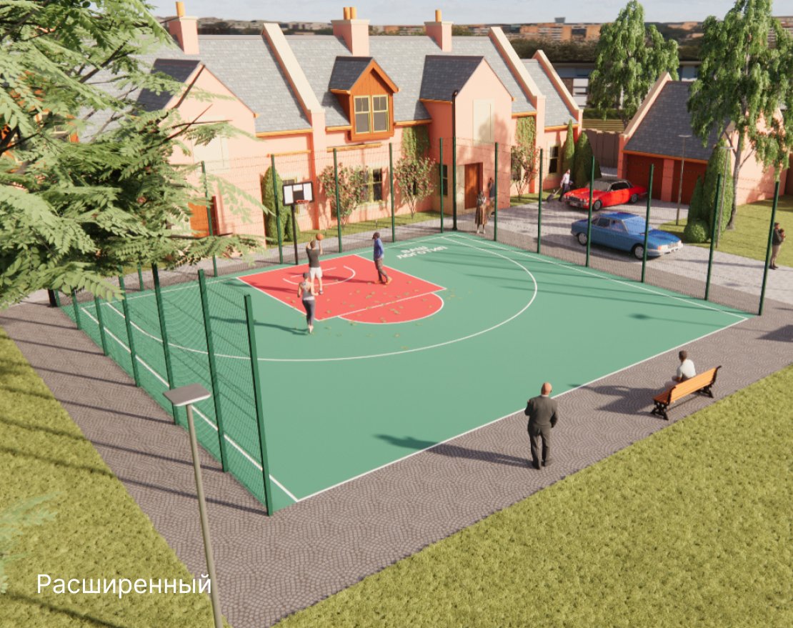 Площадка для стритбола TORUDA ST-1 (16х14,5, игровое поле 15х14) - вид 2