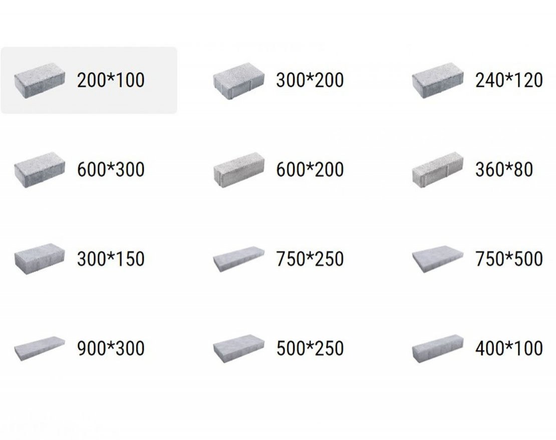 Тротуарная плитка Прямоугольник Стандарт (1 м2) с укладкой - вид 2