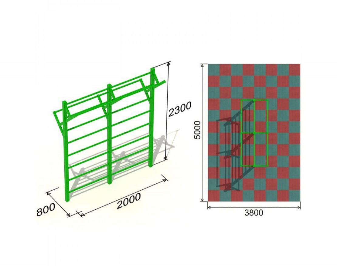 Турник Шведка BL - вид 2