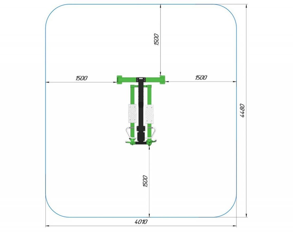 Кардиотренажер для улицы Бегущая волна - вид 3