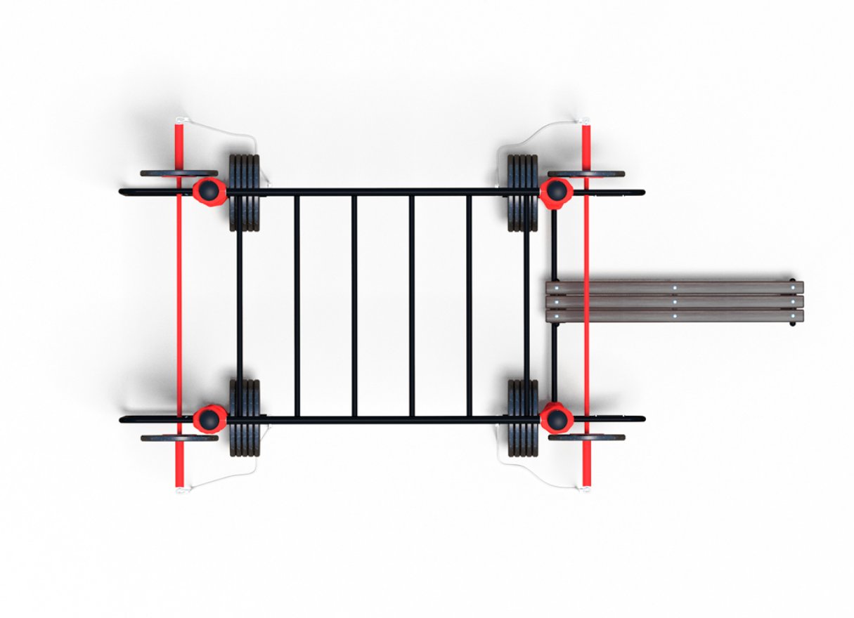 Уличное оборудование для воркаута WORKOUT-FIT 5187 - вид 2