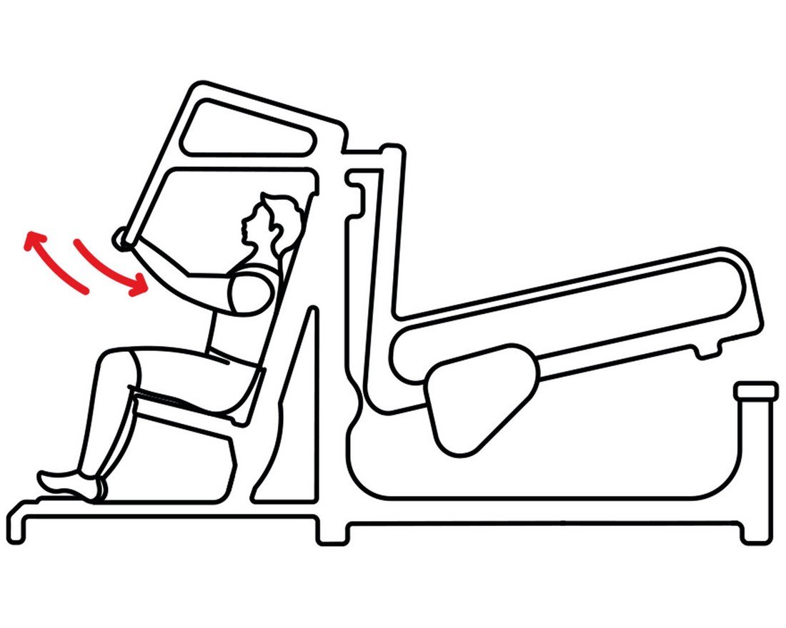 Силовой тренажер Жим от себя для улицы Стальной натиск - вид 2