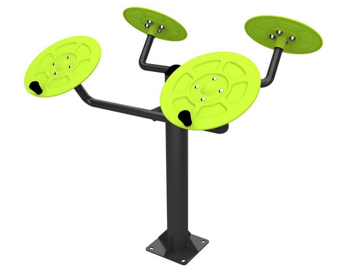 Уличный тренажер для мышц плечевого пояса (большие тарелки) Smart-1002 - вид 2