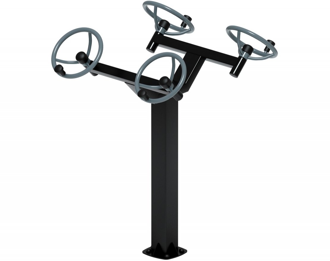 Уличный тренажёр Рули Тренировка 8 (положение стоя) - вид 2