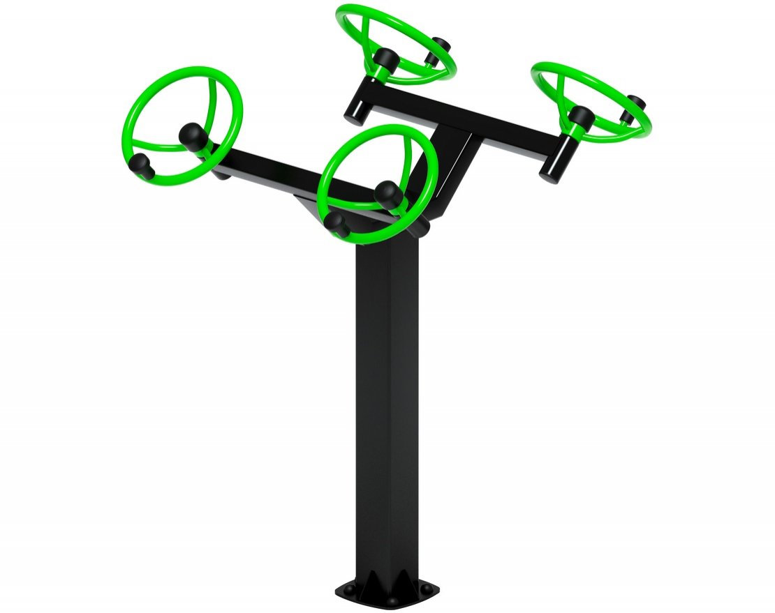 Тренажер для улицы Рули Тренировка 8 (положение стоя) - вид 1