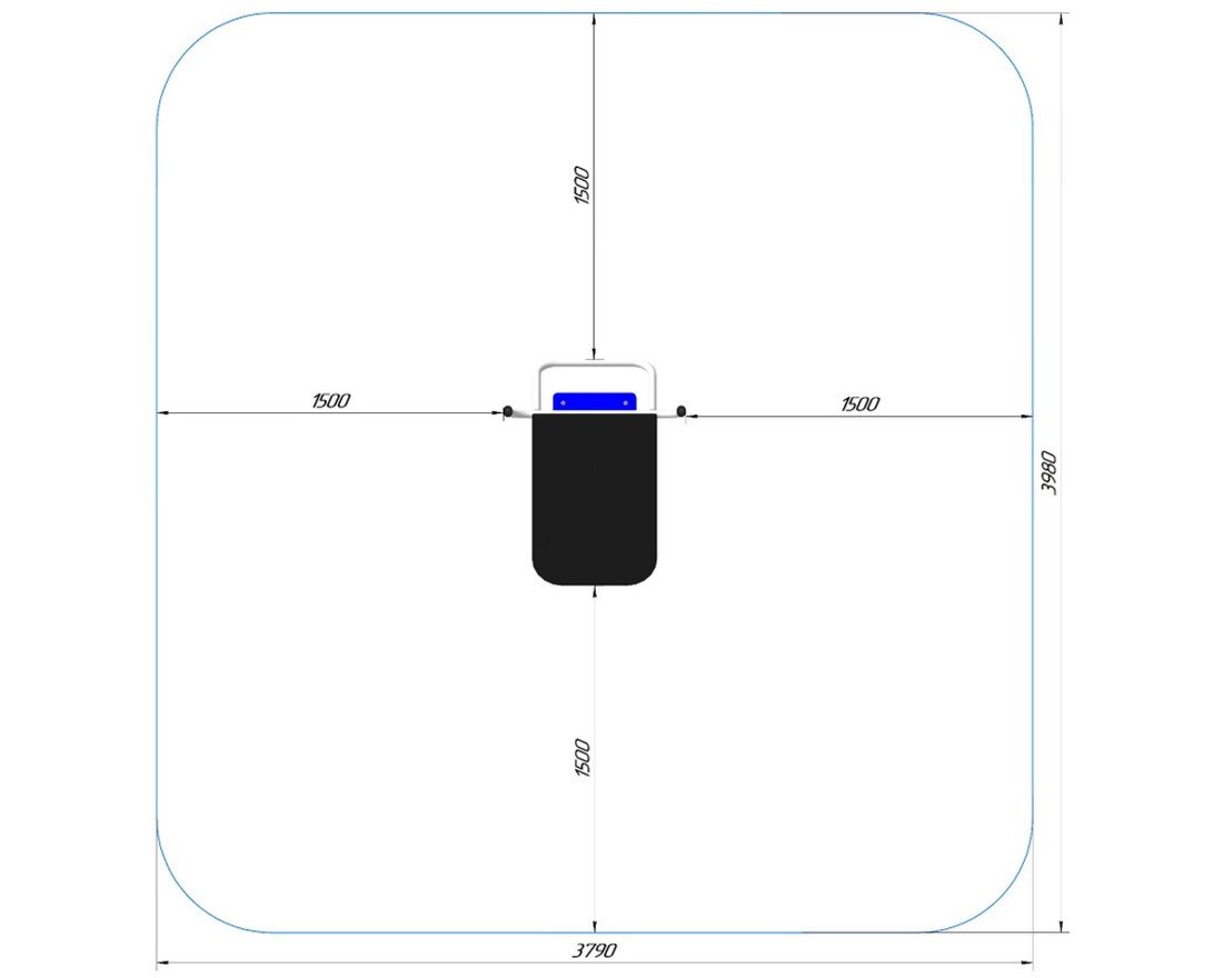 Тренажер для улицы Фит бенч - вид 2