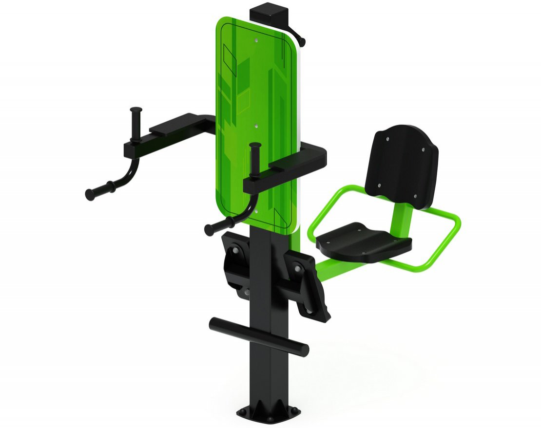 Тренажер для улицы Жим ногами + Брусья Тренинг 19 - вид 1