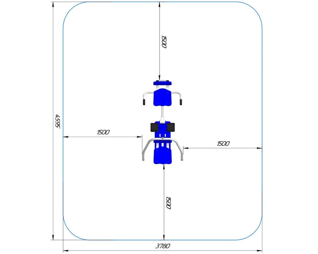Тренажер для улицы Фит пауэр - вид 2