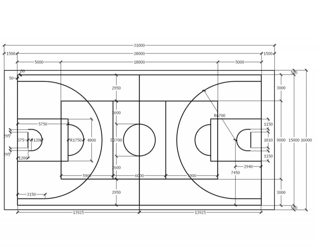 Универсальная спортивная площадка TORUDA SP-2 (31х16, игровое поле 28х15) - вид 2