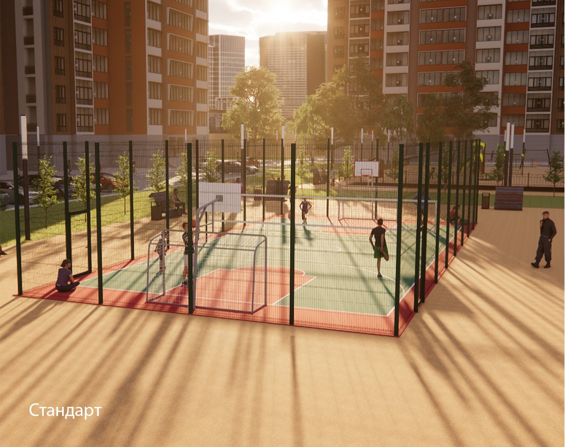 Уличная универсальная спортплощадка TORUDA SP-3 (21х10, игровое поле 18х9) - вид 2